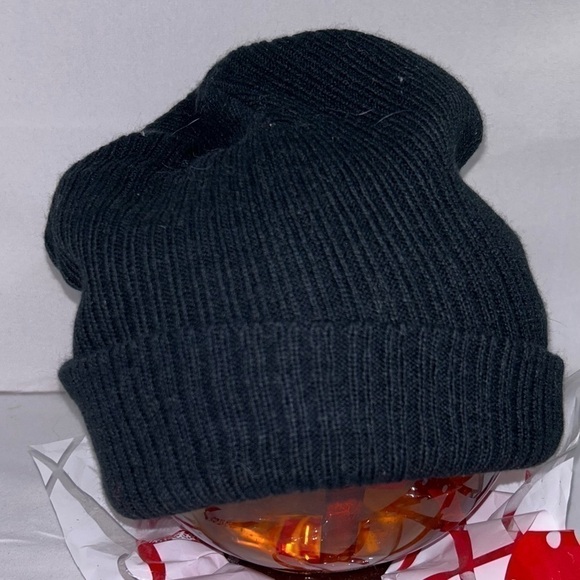 Charlotte Russe hat beanie slouchy fold over pull on tight knit skull cap - Picture 2 of 5